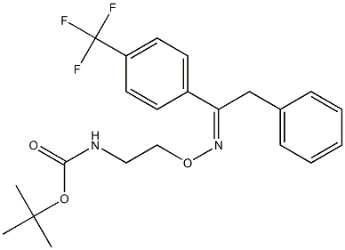 (2-(((2-Phenyl-1-(4-(trifluoroMethyl)phenyl)ethylidene)aMino)oxy)ethyl)carbaMic Acid tert-Butyl Ester 구조식 이미지