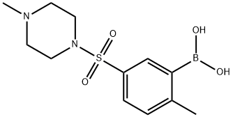 (2-Methyl-5-((4-Methylpiperazin-1-yl)sulfonyl)phenyl)boronic acid Structure