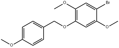 1-BroMo-2,5-diMethoxy-4-((4-Methoxybenzyl)oxy)benzene Structure
