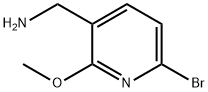 (6-BroMo-2-Methoxypyridin-3-yl)MethanaMine Structure