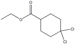 Ethyl 4,4-dichlorocyclohexanecarboxylate 구조식 이미지