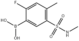 (2-fluoro-4-methyl-5-(N-methylsulfamoyl)phenyl)boronic acid Structure