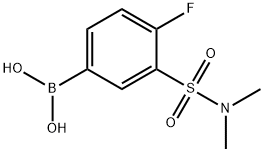 (3-(N,N-dimethylsulfamoyl)-4-fluorophenyl)boronic acid 구조식 이미지