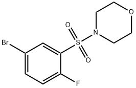 4-((5-bromo-2-fluorophenyl)sulfonyl)morpholine Structure