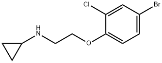 N-[2-(4-브로모-2-클로로페녹시)에틸]시클로프로판아민 구조식 이미지