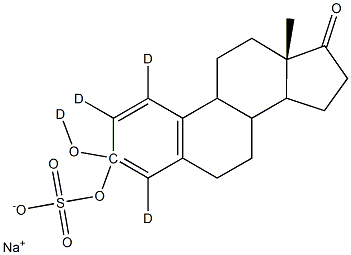 Estrone-d4 3-Sulfate Sodium Salt Structure