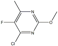 4-chloro-5-fluoro-2-methoxy-6-methylpyrimidine Structure