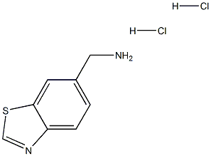 1,3-Benzothiazol-6-ylMethylaMine dihydrochloride, 97% 구조식 이미지