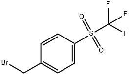 1-(broMoMethyl)-4-((trifluoroMethyl)sulfonyl)benzene 구조식 이미지