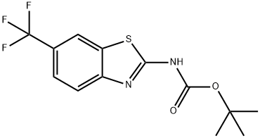 (6-TrifluoroMethyl-benzothiazol-2-yl)-carbaMic acid tert-butyl ester 구조식 이미지