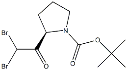 (R)-tert-butyl 2-(2,2-dibroMoacetyl)pyrrolidine-1-carboxylate Structure