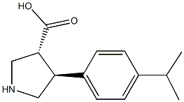 (+/-)-trans-4-(4-isopropyl-phenyl)-pyrrolidine-3-carboxylic acid 구조식 이미지