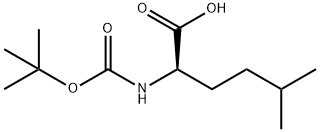 Boc-(R)-2-aMino-5-Methylhexanoic acid Structure