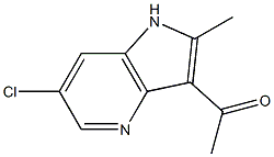 3-Acetyl-6-choro-2-Methyl-4-azaindole Structure