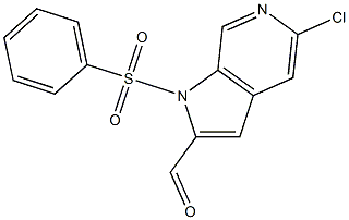 5-Chloro-1-(phenylsulfonyl)-6-azaindole-2-carbaldehyde 구조식 이미지