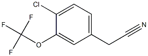2-(4-chloro-3-(trifluoroMethoxy)phenyl)acetonitrile Structure