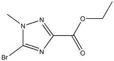 ethyl 5-broMo-1-Methyl-1H-1,2,4-triazole-3-carboxylate 구조식 이미지