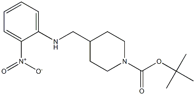 4-[(2-Nitro-phenylaMino)-Methyl]-piperidine-1-carboxylic acid tert-butyl ester Structure