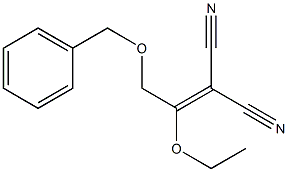 2-(2-(benzyloxy)-1-ethoxyethylidene)Malononitrile Structure