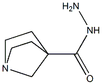 1-Azabicyclo[2.2.1]heptane-4-carbohydrazide 구조식 이미지