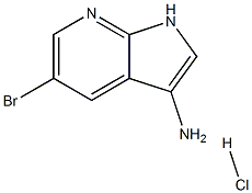 5-BroMo-1H-pyrrolo[2,3-b]pyridin-3-aMine hydrochloride 구조식 이미지
