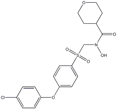 4-[4-(4-chloro-phenoxy)-benzenesulfonylMethyl]-tetrahydro-pyran-4-carboxylic acid hydroxyaMide Structure