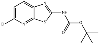 (5-Chloro-thiazolo[5,4-b]pyridin-2-yl)-carbaMic acid tert-butyl ester 구조식 이미지