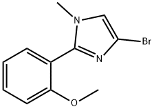 4-broMo-2-(2-Methoxyphenyl)-1-Methyl-1H-iMidazole 구조식 이미지