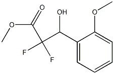 Methyl 2,2-difluoro-3-hydroxy-3-(2-Methoxyphenyl)propanoate Structure