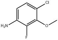 4-Chloro-2-fluoro-3-Methoxyaniline, 97% Structure