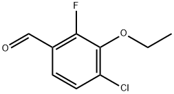 4-Chloro-3-ethoxy-2-fluorobenzaldehyde, 97% Structure