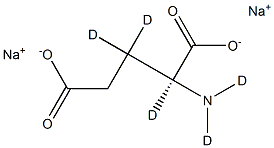 GlutaMic-d5 Acid SodiuM Salt 구조식 이미지