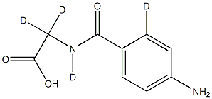 p-AMinohippuric Acid-d4 Structure