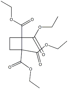 tetraethyl cyclobutane-1,1,2,2-tetracarboxylate 구조식 이미지