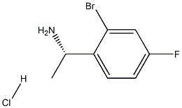 (S)-1-(2-broMo-4-fluorophenyl)ethanaMine hydrochloride Structure