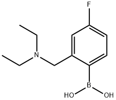 2-((diethylaMino)Methyl)-4-fluorophenylboronic acid 구조식 이미지