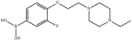 4-(2-(4-ethylpiperazin-1-yl)ethoxy)-3-fluorophenylboronic acid Structure