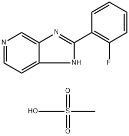 2-(2-fluorophenyl)-3H-iMidazo[4,5-c]pyridine Methanesulfonate Structure