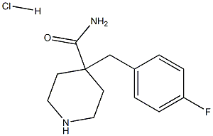 4-(4-FLUORO-BENZYL)-PIPERIDINE-4-CARBOXYLIC ACID AMIDE HYDROCHLORIDE Structure