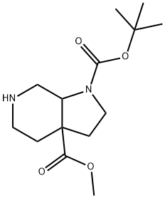 METHYL 7-Boc-4,7-DIAZABICYCLO[4,3,0]NONANE-1-CARBOXYLATE Structure