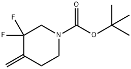 tert-butyl 3,3-difluoro-4-Methylenepiperidine-1-carboxylate 구조식 이미지