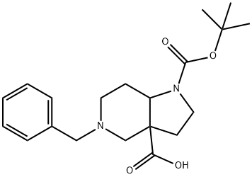 tert-BUTYL 3-BENZYL-3,7-DIAZABICYCLO[4,3,0]NONANE-7-DICARBOXYLATE Structure