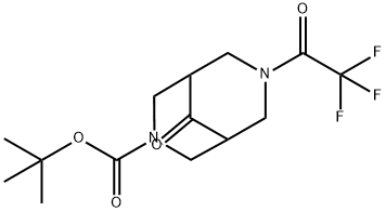 tert-butyl 9-oxo-7-(2,2,2-trifluoroacetyl)-3,7-diaza-bicyclo[3.3.1]nonane-3-carboxylate Structure