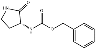 (R)-벤질2-옥소피롤리딘-3-일카르바메이트 구조식 이미지