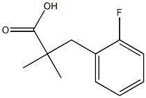 3-(2-fluorophenyl)-2,2-diMethylpropanoic acid 구조식 이미지