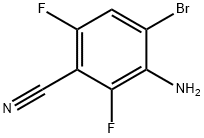 3-AMino-4-broMo-2,6-difluorobenzonitrile Structure