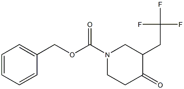 benzyl 4-oxo-3-(2,2,2-trifluoroethyl)piperidine-1-carboxylate Structure