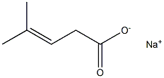 4-Methylpent-3-enoic acid, sodiuM salt Structure