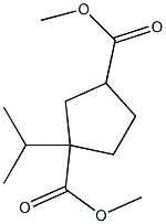 diMethyl 1-isopropylcyclopentane-1,3-dicarboxylate Structure