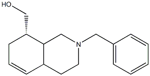 ((8S)-2-benzyl-1,2,3,4,4a,7,8,8a-octahydroisoquinolin-8-yl)Methanol Structure